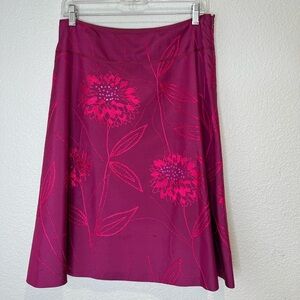 Liz Claiborne Silk Embroidered Skirt, 8